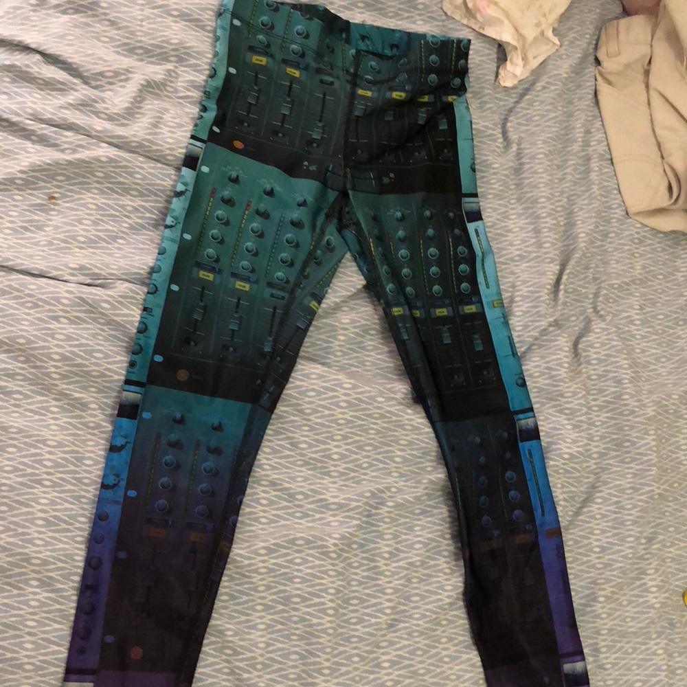 Retro athletic leggings yoga running sports